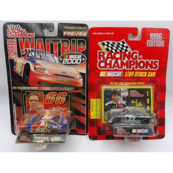 NASCAR 2000 Racing Champions Stock Lot of 2- Ward Burton and Darrell Waltrap - Picture 1 of 11